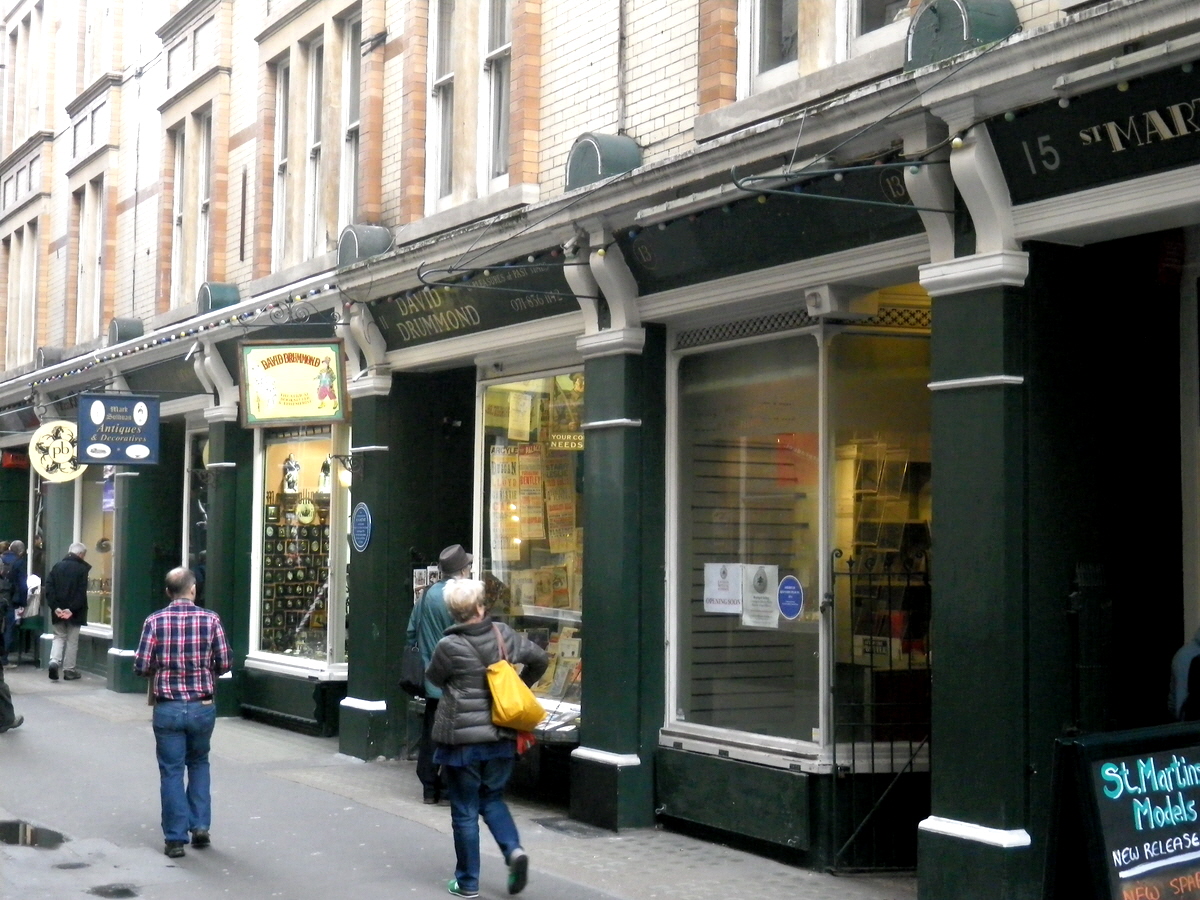 Part of Cecil Court, London, South side